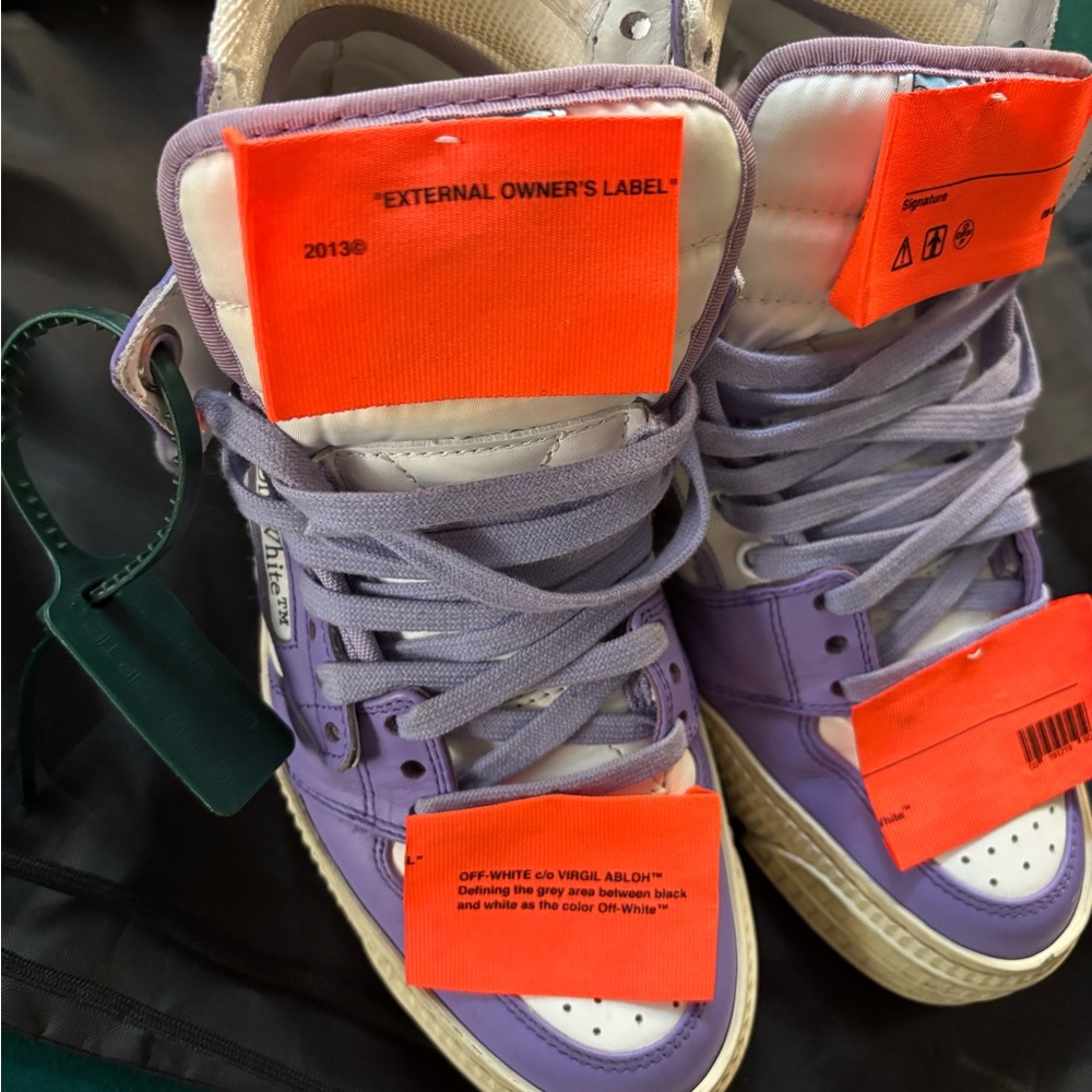 Off-White Lavender and White Women's Sneakers